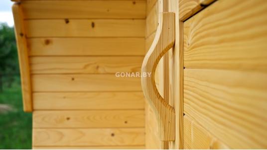 Баня-бочка «Gonar» 3.5 метра с крыльцом
