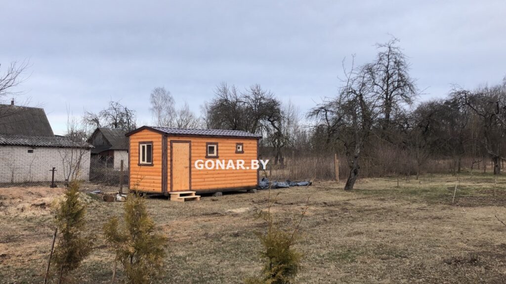 Проект «Тайга»: Каркасная баня с террасой в Минской области от Gonar.by