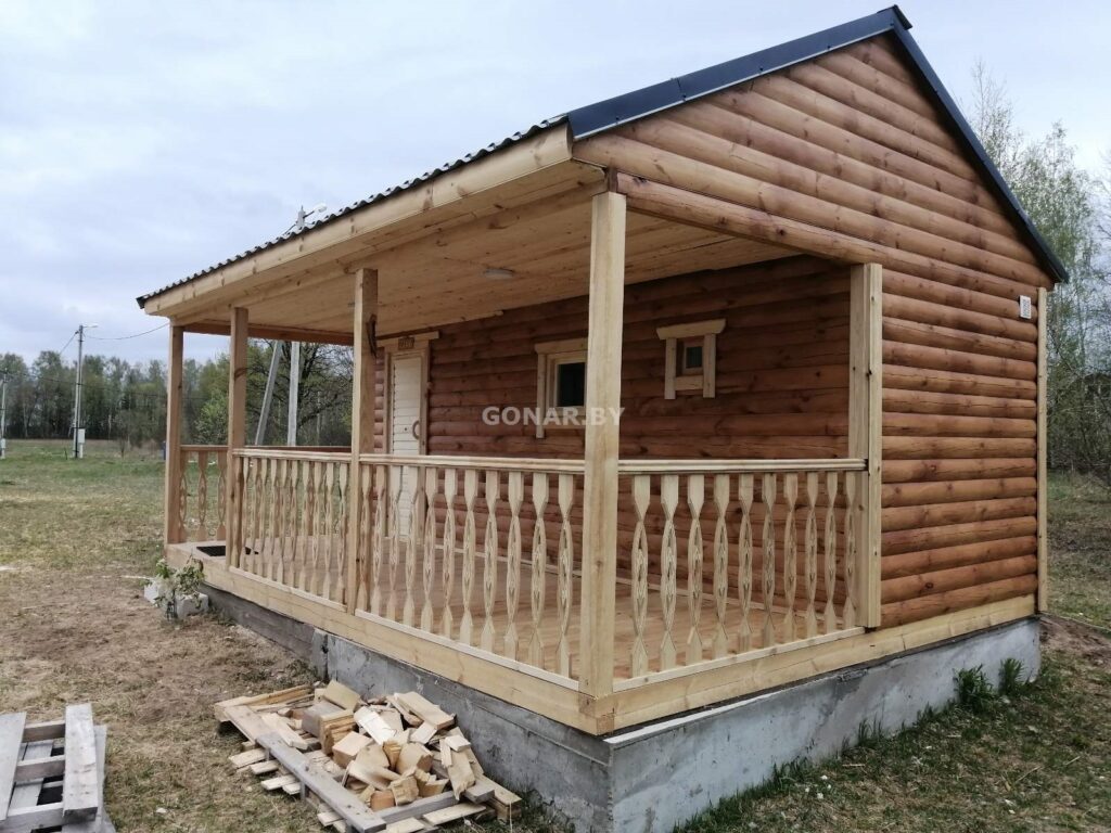 Проект «Сосновый рай»: Двухэтажная каркасная баня-гостевой дом в Минской области