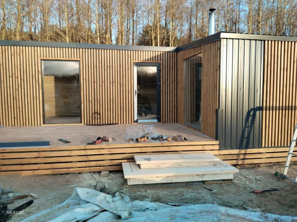 Модуль баня с террасой 6Х9 м ( В процессе изготовления )