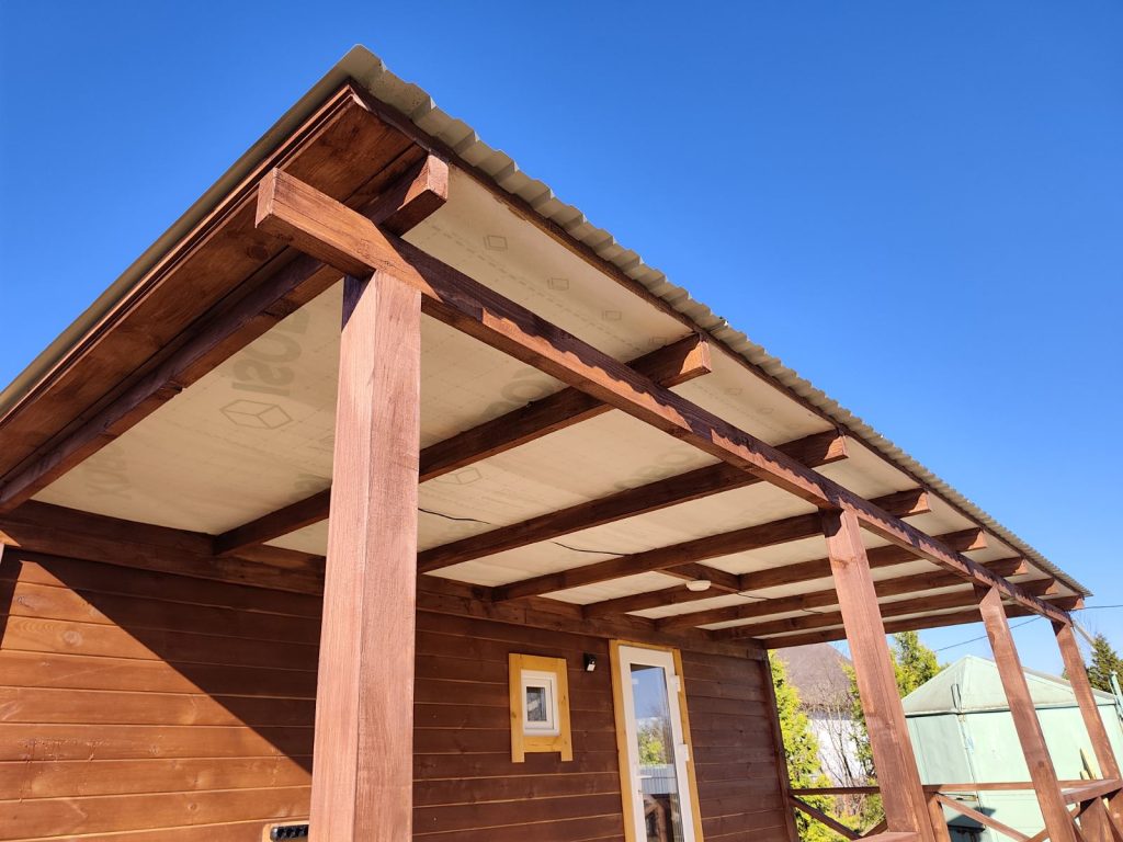 Готовая баня каркасная