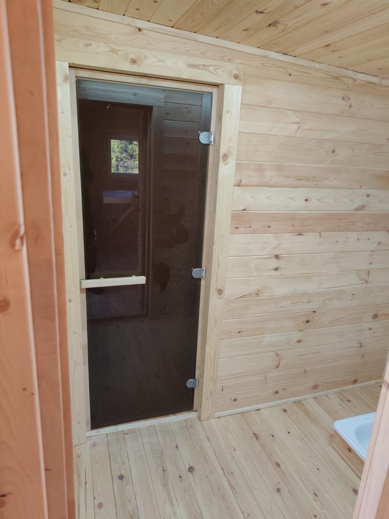 Готовая баня каркасная