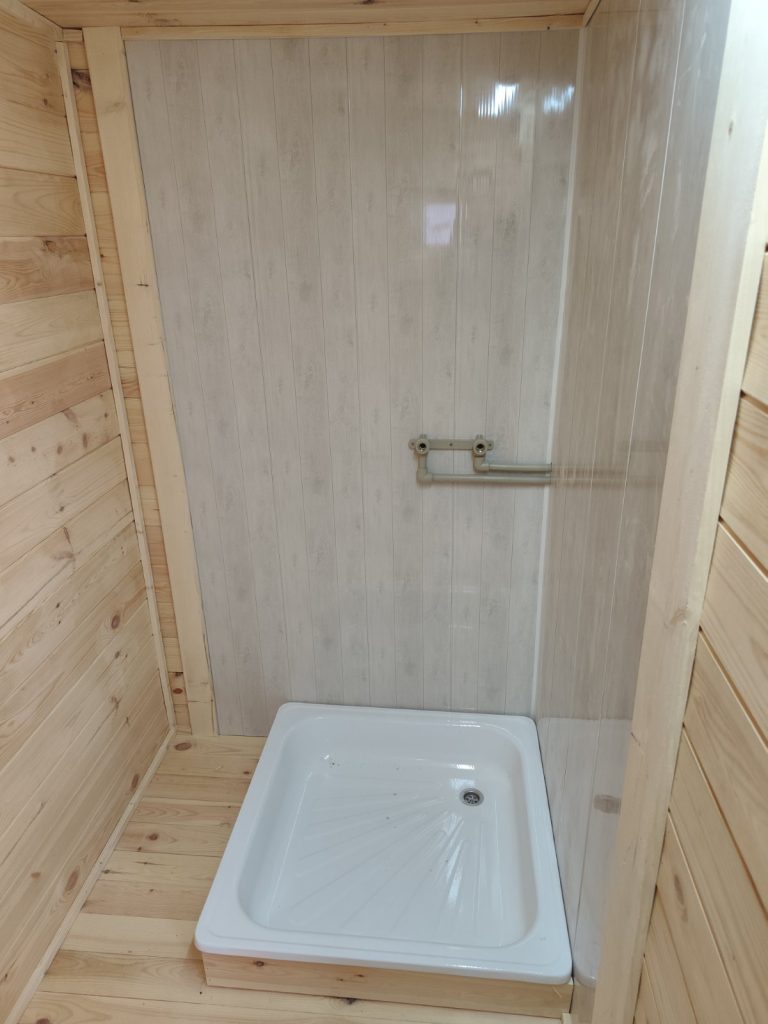 Готовая баня каркасная