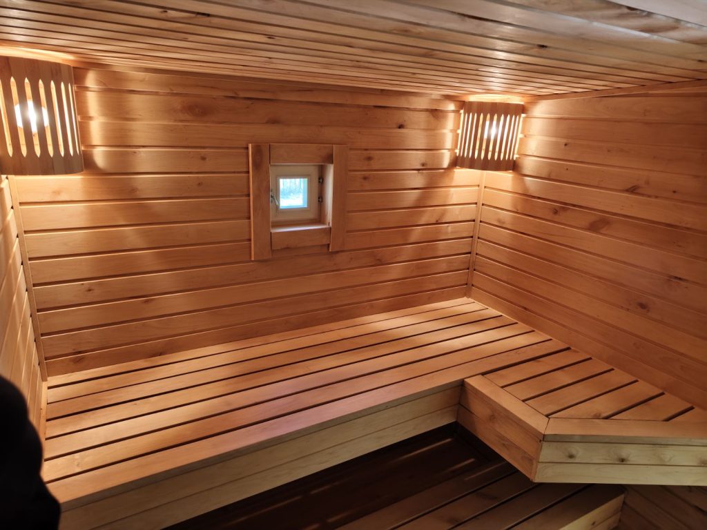 Готовая баня каркасная